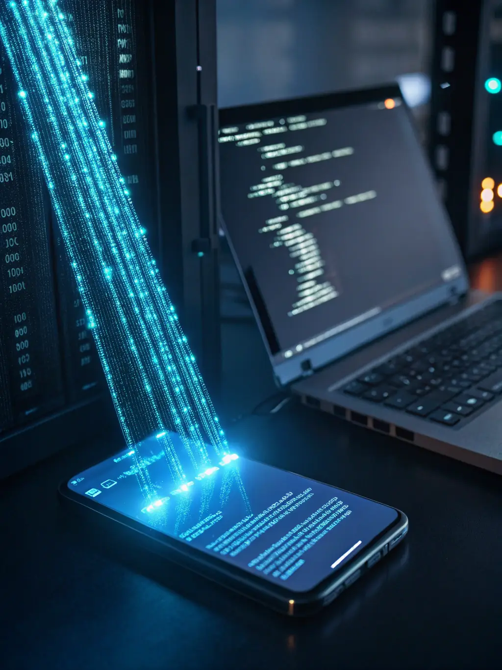 A secure and encrypted data transfer process, emphasizing Lead Promptly's commitment to data privacy and security for all client information.