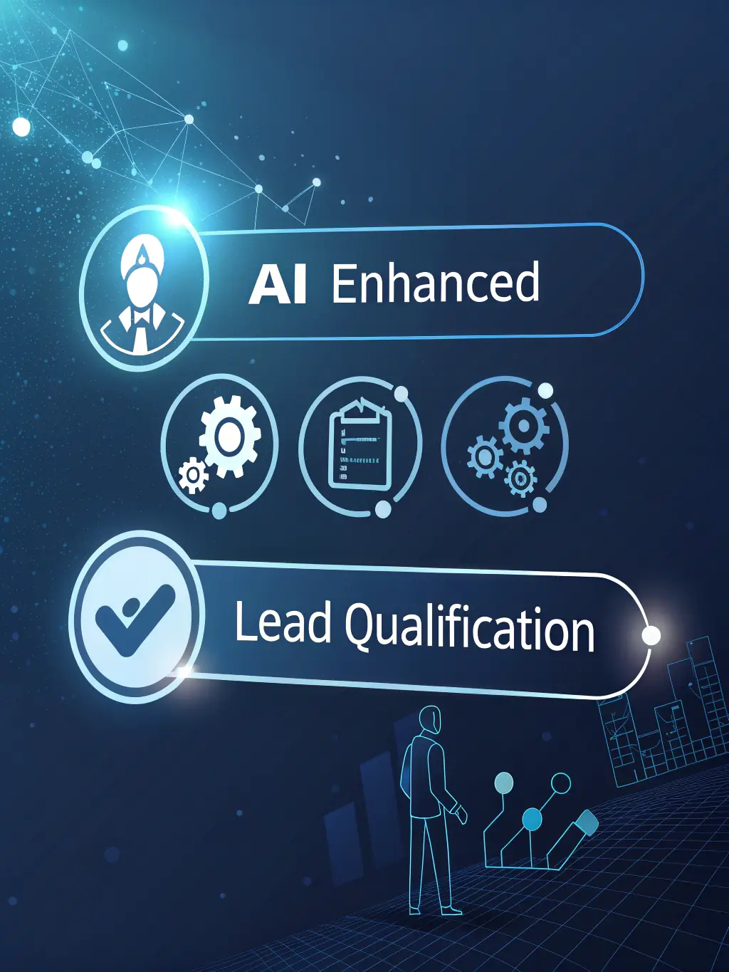 A visual representation of Lead Promptly's lead qualification process, showing how leads are filtered and scored based on predefined criteria.
